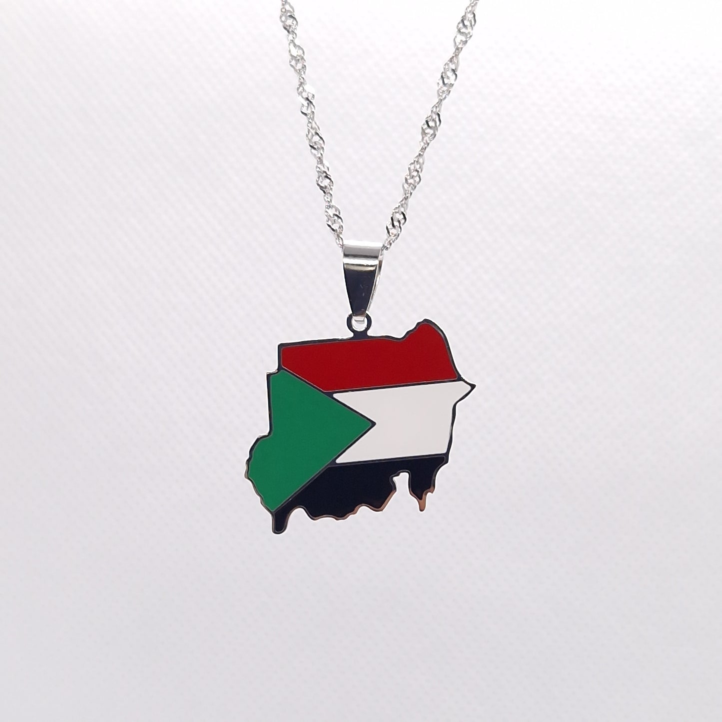 Sudan Flag Necklace