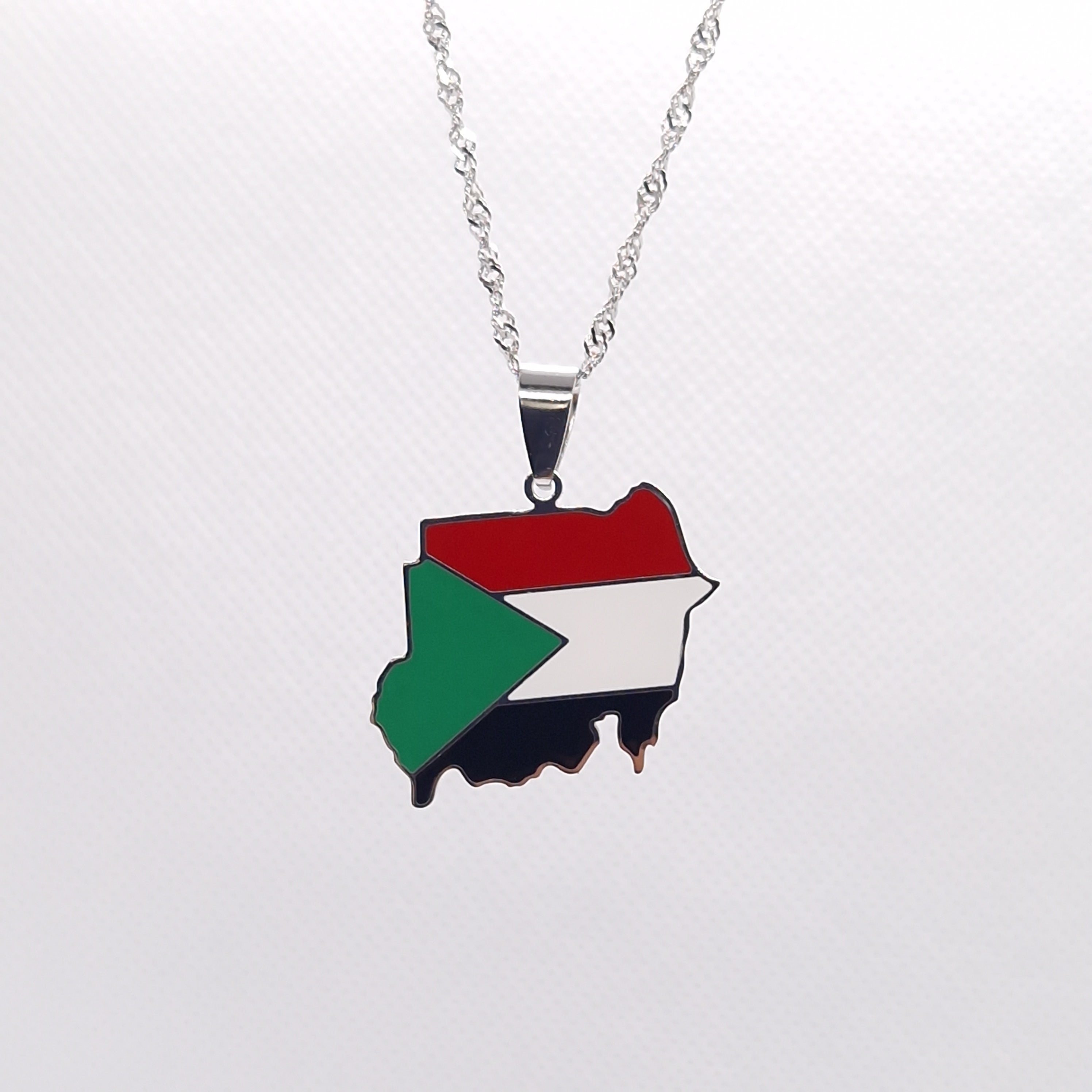 Sudan Flag Necklace