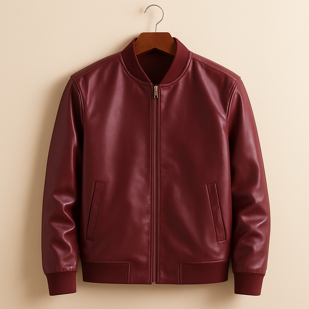 Leather Bomber Jacket