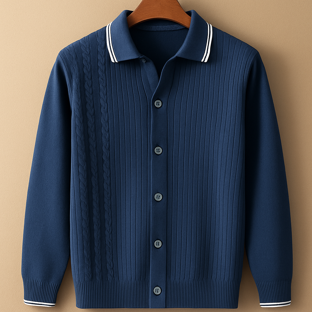 Polo Cardigan Sweater