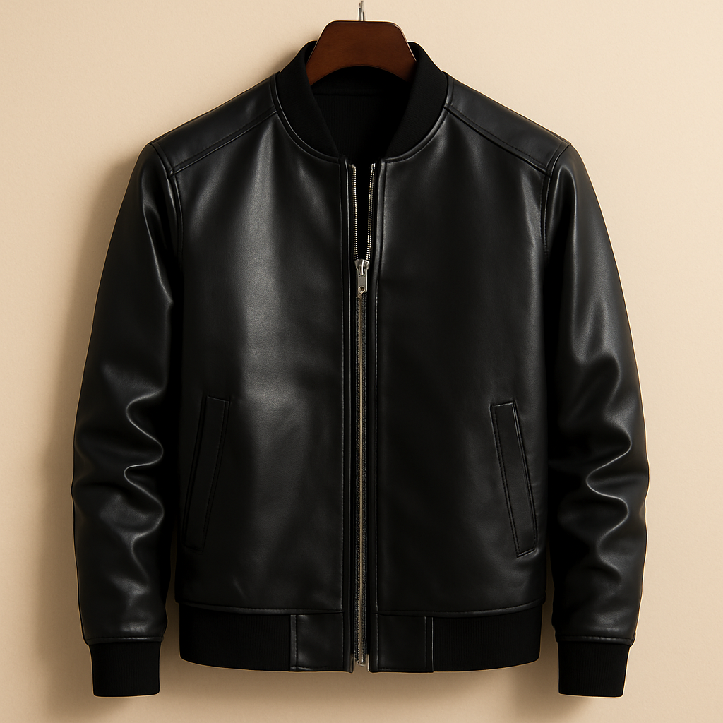 Leather Bomber Jacket